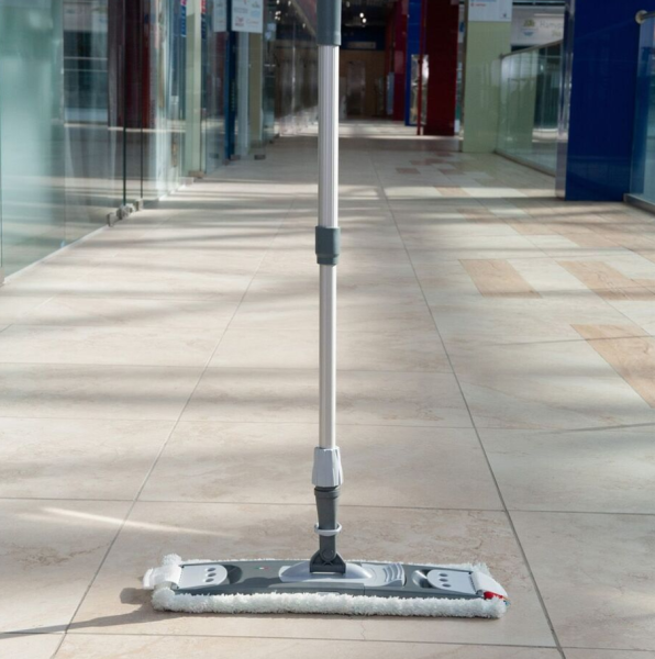 Телескопическая швабра Сила чистоты ПРОФ Уборка (рукоятка 100-180 см, держатель 50 см.) / Комплект для уборки (77151 + 73550)